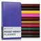 Gallery Leather Pocket Weekly and Monthly Planner 2026, Elegantly Bound Calendar Planner and Notebook with Stylish Gold-Gilded Page Edges, 12 Months - 6 x 3.25 "